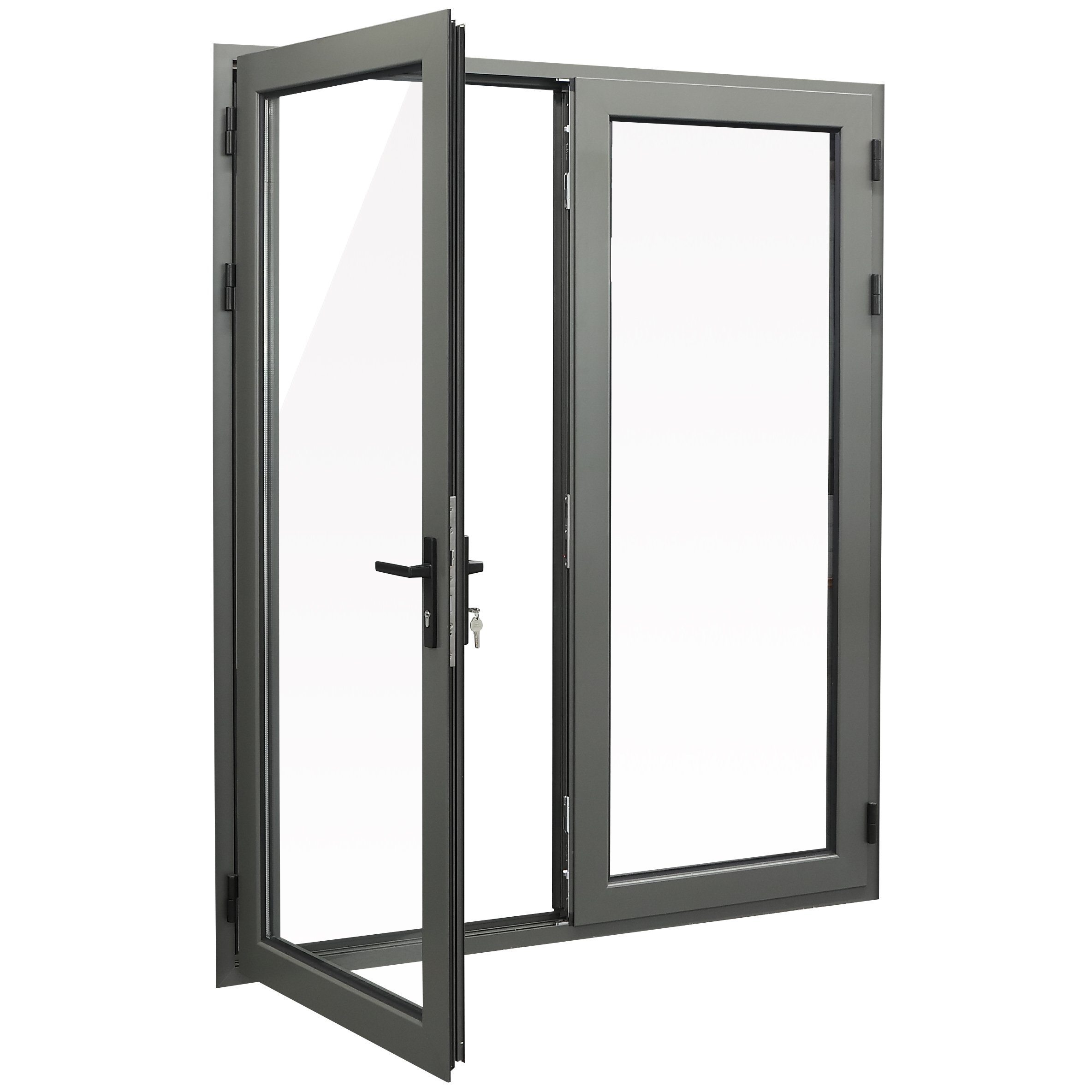 PVB-Tempered-Glass-Thermal-Break-Insulated-Aluminum-Casement-Doors
